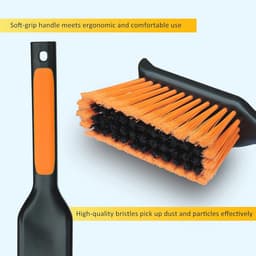 Zware metalen stofpan 17" met reinigingsborstelset — thumbnail 2