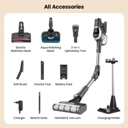 ​JIMMY JV9 Pro Aqua Cordless Vacuum Cleaner - 160AW Suction Wet and Dry Cleaning 45min Runtime HEPA Filter LED Display​​ — thumbnail 3