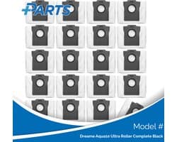 Dreame Aqua10 Ultra Roller Complete Black Stofzakken (20 Stuks, Plus.Parts® alternatief voor RDB8)