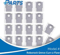 Roborock Qrevo Curv 2 Flow Stofzakken (18 Stuks, Plus.Parts® alternatief voor 8.02.0239) — thumbnail 1
