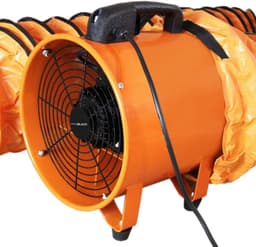 Professionele Ventilator 550 W met Opvouwbare Slang van 6 Meter Ø 300 mm voor Stofafzuiging — thumbnail 4