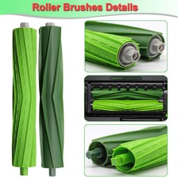 JGS Premium - Set van 2 reserveonderdelen borstels voor iRobot E5 E6 i7 Robotica - Duurzame borstels voor huisdierenhaar - Compatibel met diverse modellen — thumbnail 3
