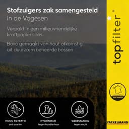Set van 4 Tornado TopFilter Premium stofzuigerzakken — thumbnail 3