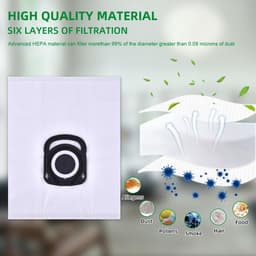 Stofzuigerzakken geschikt voor Rowenta Hygiene+ ZR200520 & ZR200720 - 10 Stuks - Voor Silence Force, Compact Power & X-Trem Power - 99,99% Filtratie - Microvezel — thumbnail 4