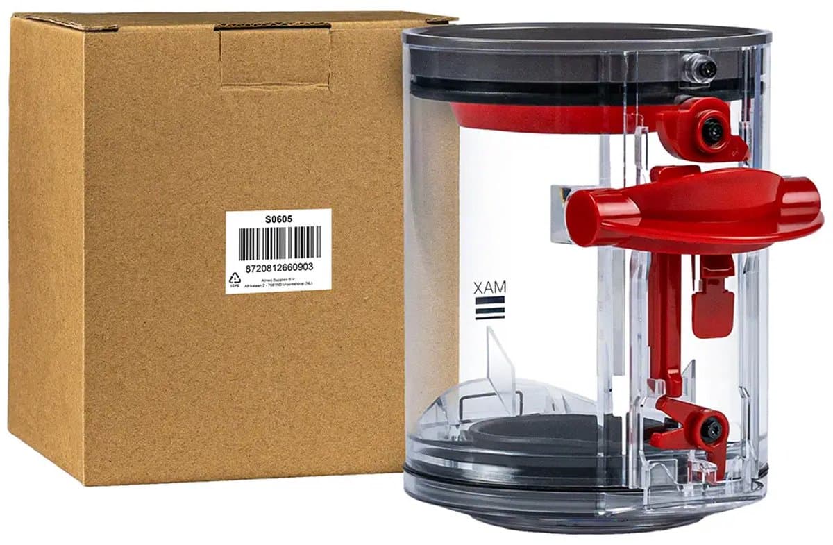 SQOON® Stofreservoir geschikt voor Dyson V12 - Gelijk aan model: 965272-01 - Vervanging voor origineel stofopvangbak, ideaal bij beschadiging of slijtage — afbeelding 1