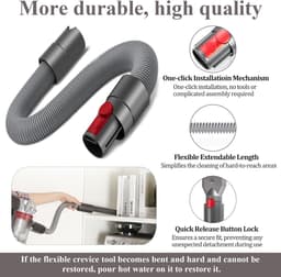 Stofzuigeraccessoireset - geschikt voor Dyson Stofzuiger V7, V8, V10, V11 Vervangende Accessoireset - Borsteltool - Mondstukset - Draadloze Stofzuiger - Universele Mondstuk- en Accessoireset - met verlengslang mondstukset - 7stuks — thumbnail 3