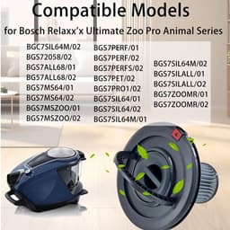 00708278 708278 Filter geschikt voor Bosch Relaxx'x Ultimate Zoo Pro Animal stofzuiger — thumbnail 2