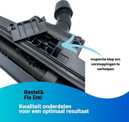 Fixem® turboborstel universeel - 30 tot 40mm - Honden & katten zuigmond - stofzuigermond universeel, dierenharen zuigmond - 1 Stuk — thumbnail 5