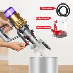 Stofzuigercontainer reserveonderdeel voor Dyson V12 Detect Slim - Stofverzamelpan reservoir accessoires voor Dyson V10 Digital Slim - Stofbusje onderdeel nr. 965272 - PromoHome — thumbnail 2