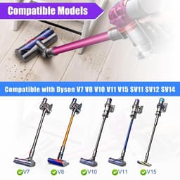 Aangedreven zuigmond Borstelkop voor Dyson V7 V8 V10 V11 V15 SV10 SV11 SV12 SV14 Motorhead Borstel Gemotoriseerde Borstel Tapijt Harde Vloeren Vervangend onderdeel 967483-04 — thumbnail 5