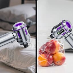 REDOM Stofzuiger 22.000 Pa – Draadloze Handstofzuiger met Brushless Motor – 4-in-1 Zuigen, Blazen, Opblazen & Vacuüm Sealen – HEPA-filter – Auto & Huis — thumbnail 4