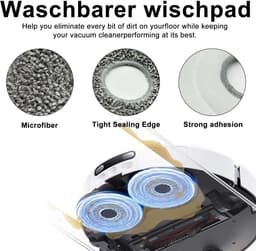 Dailygoods- Stofzuigeraccessoires 23 stuks - Hoofdborstel - Filters - Stofzakken - Zijborstels - Reinigingsdoeken - Compatibel met Xiaomi X20 Max/X20 Pro - Stofzuigeronderdelen — thumbnail 3
