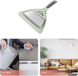 Stofblik en borstel - Bureaustoffer set - Bureau opruimen - Compact ontwerp - 31 cm set - One Color — thumbnail 4