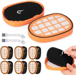 8 filters - met 2 borstels - Geschikt voor Philips XC7042 XC8347 FC6812 FC6813 - Filters - Filterpatronen & filtervloeistoffen - Vervangende schuimfilters — thumbnail 2