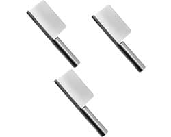 Keuken Kruimelveger - Broodschraper Tafelreiniger - Tafel Schoonmaken - Roestvrij Staal - 3 stuks - Zilver