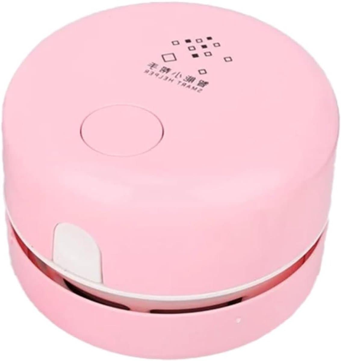 Mini Bureau Stofzuiger - Tafelreiniger Desktop Reiniger - Bureau Schoonmaken - Draadloos en Compact - 147.5 Grams - Roze — afbeelding 1