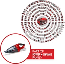 Handstofzuiger Draadloos 18V - 540 ml Kruimeldief - Inclusief 3 Opzetstukken en Verlengbuis - Voor Auto en Huis — thumbnail 3