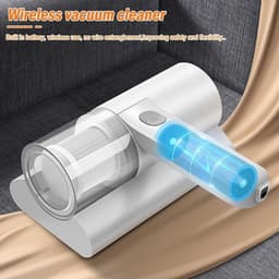 Thijox - Mijtzuiger voor Matrassen met UV-licht, Draadloze Bedstofzuiger, 20 kPa Zuigkracht, Mini-handstofzuiger voor Matras, Bedden en Banken, ABS Ma — thumbnail 5