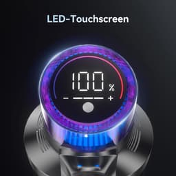 Draadloze Steelstofzuiger - Krachtige Stofzuiger - Huis Reinigen - 600W Motor 58KPa - 80 Min Werktijd - Rood — thumbnail 3