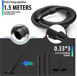 House Of Atelier - Waterstofzuiger - Nat-en Droog Stofzuiger - Waterzuiger - 15 Liter Tank - 1800 W - 3-in-1 Reinigingsvacuumblaasfunctie — thumbnail 5