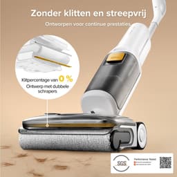 Roborock F25 GT Gen 2 Set nat- en droogzuiger, 180° Lay-Flat Design | 20.000 Pa accuzuiger met dweilfunctie, 90 °C hoge temperatuur zelfreiniging met zelfdrogend, anti-klitborstel — thumbnail 3