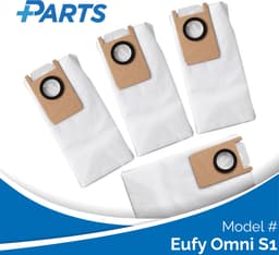 Eufy Omni S1 Stofzakken (4 Stuks, Plus.Parts® alternatief voor T29B9) — thumbnail 1