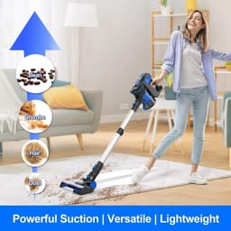 Handstofzuiger met Steel - Automatische stofsensor - Afneembare Kruimelzuiger - Draadloze Steelstofzuiger - Ultra lichtgewicht stick - 20Kpa - Draadloze stofzuiger — thumbnail 5