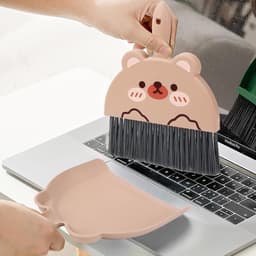Kleine Bezem en Stoffer Set - Handveger voor Keuken, Bureau en Kleine Oppervlakken — thumbnail 3