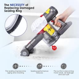 Stofreservoirdeksel geschikt voor Dyson-stofzuigers van de modellen V7 en V8 – Vervangend onderdeel voor de klep of het deksel van het stofreservoir — thumbnail 5