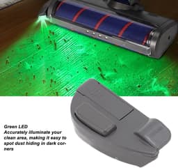 Allecto - LED Stofdetectie Lamp - Voor Stofzuiger - Universele Bevestiging - Groene Verlichting - Voor Dierharen - Effectief - Handig in gebruik - ... — thumbnail 4