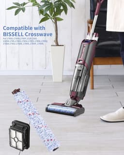 Allecto - Vervangingsset voor Bissell Crosswave: Rollerborstel en Filter voor Optimaal Schoonmaken — thumbnail 5