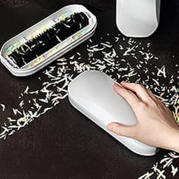Kruimelborstel - Kruimelveger - Tafel Schoonmaken - Dubbele Rolborstels - 19.8 cm Lengte - Multicolor — thumbnail 2