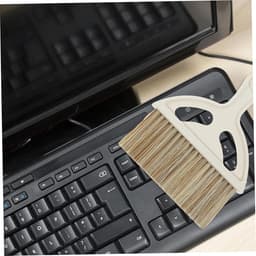 Mini Reinigingsset - Bezem Stoffer - Bureau Schoonmaken - Compact Ontwerp - 20 cm Lengte - Wit — thumbnail 2