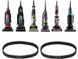 Dailygoods- Vervangende Banden 2 Stuks - Compatibel met ProHeat 2X Revolution Pet Pro - Vervangingsonderdeelnummer 1611129 - Premium Rubber Materiaal - Lange Levensduur - Stabiele Stofzuigerprestaties - Stofzuigerriem — thumbnail 4
