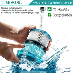 V16 HEPA-filter voor Dyson V16 Piston Animal / V16 Piston Animal Submarine DS60 nat-droogstofzuiger - Hoogefficiënte filtratie - wasbaar — thumbnail 4