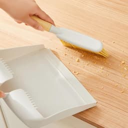 Mini Bezem Stoffer - Kleine Schoonmaakset - Tafelblad Schoonmaken - Ergonomisch Houten Handvat - Compact Ontwerp - Niet Gespecificeerd — thumbnail 2