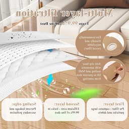 10 stuks compatibele stofzuigerzakken voor nat- en droogstofzuigers, witte vliesfilterzakken, vervangingsaccessoires voor Kärcher NT 22/1 Ap L en NT 22/1 Ap Te L, 42 x 48 cm — thumbnail 2