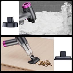 Draagbare Autostofzuiger - Handstofzuiger Auto - Auto Interieur Reinigen - 4-in-1 Stofverwijderaar - 22.5 x 21 x 6.5 cm - Zwart — thumbnail 5