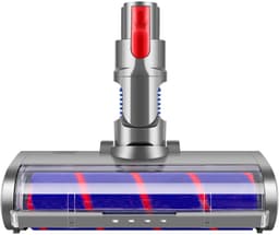 ZENC® Zuigmond Geschikt Voor Dyson V15, V11, V10, V8 & V7 Steelstofzuiger - Zachte Borstel - Vloerborstel Met 4 LED Lampen - Opzetstuk - Mondstuk - Stofzuigeraccessoires - Grijs — thumbnail 4