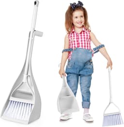 Mini Stoffer Blik - Kleine Veegset - Bureau Schoonmaken - Geïntegreerd Ontwerp - 42 cm Lengte - Diverse Kleuren — thumbnail 1