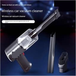 Handheld Draagbare Auto-stofzuiger Vacuüm 120w 12v Auto Mini-auto Stofzuiger Draadloze Reiniger Voor dierenhaar, auto, huis, kantoor (Color : Black-wireless) — thumbnail 2