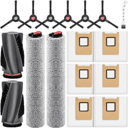 17-delige accessoireset compatibel met Eufy RoboVac E28 Omni/E25 Omni - Hoofdborstels, zijborstels, stofzakken — thumbnail 1