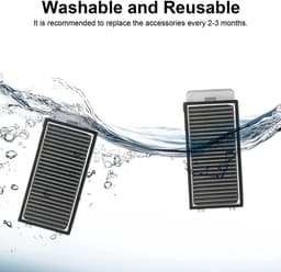 Casalora® Hepa Filter accessoires voor Dreame X50 Ultra, L40s Pro Ultra, L50 Pro Ultra, X50 Master en voor Mova V50 Ultra stofzuiger, X50 Ultra filter, reserveonderdelen, 6 stuks — thumbnail 5
