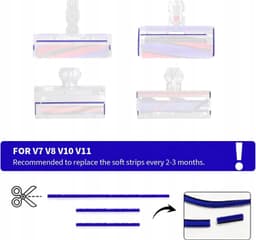 9x Zachte Pluche Filterstrips voor Vloerbescherming - Universeel — thumbnail 2