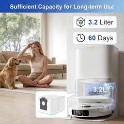 15 Stofzakken voor Dreame Robotstofzuiger - Compatibel met L10s Ultra Gen2/Gen3, L40 Ultra A/AE, X50 Ultra en meer - 3,2 Liter, 4-laags filtratie — thumbnail 3