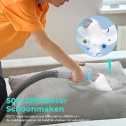 Tapijtreiniger – Vloerreiniger – Bekledingreiniger – Stofzuiger – Bankreiniger – Warm Waterfunctie Tot 60°C – Stoomfunctie Tot 100°C — thumbnail 1