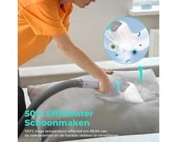 Tapijtreiniger – Vloerreiniger – Bekledingreiniger – Stofzuiger – Bankreiniger – Warm Waterfunctie Tot 60°C – Stoomfunctie Tot 100°C
