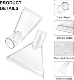 2 stuks accessoires voor stofzuigermondstukken, accessoires voor droogzuiger, droogzuigmond, multifunctionele accessoires voor stofzuigers, tapijten, voor het reinigen van banken — thumbnail 4