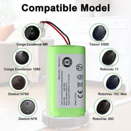 Reserveaccu voor N79 N79S DN622, 14,4 V 3500 mAh, accu compatibel met 500 voor 11, 11S, 12, 15C, 15C Max, 15T, 30,30C, 35C, oplaadbaar voor 990 — thumbnail 1