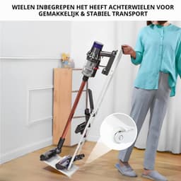 Stofzuigerhouder - Met wielen - Zonder boren - Voor Dyson — thumbnail 4